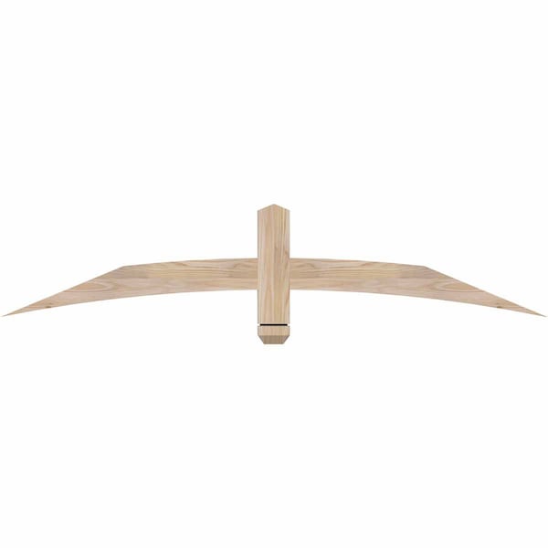 Ekena Millwork Bellingham Smooth Timber Gable Bracket, Douglas Fir, 60"W x 12"H x 1 1/2"D x 3 1/2"F, 5/12 Pitch GBW060X12X0204BEL00SDF - main